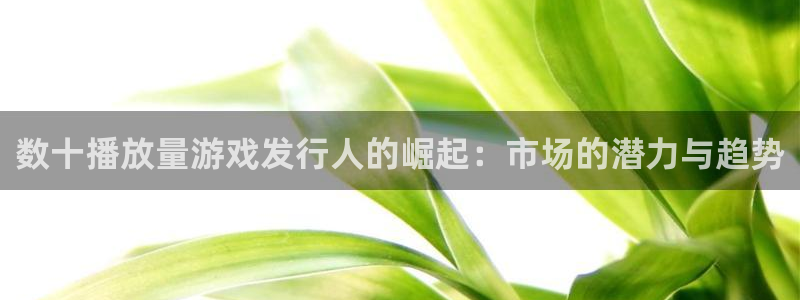 db电竞官网注册平台登录不上：数十播放量游戏发行人的崛起：市场的潜力与趋势
