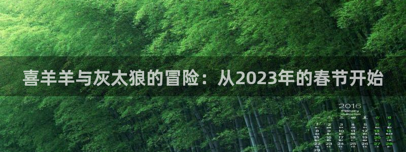 db电竞官网注册方法视频：喜羊羊与灰太狼的冒险：从2023年的春节开始